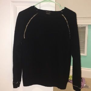 Wool cashmere black sweater